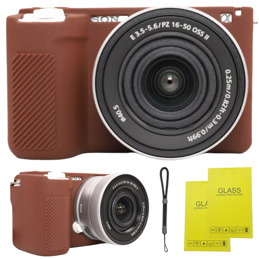 SZHSYJY Camera Case for Sony ZV-E10 II/ZV-E10M2 Digital Camera,ZV-E10 II Soft Silicone Protective Bag,Anti-Scratch Slim Fit Soft Sleeve with ZV-E10 II