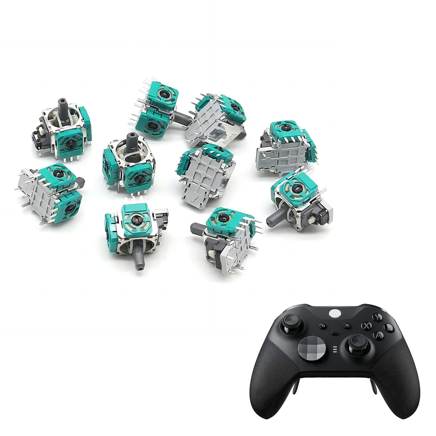 Genuine Analog Joysticks Repair Kit Compatible with X-One - Fixes Stick Drift, Broken, and Loose Joysticks on Regular, S, and Elite Series 1