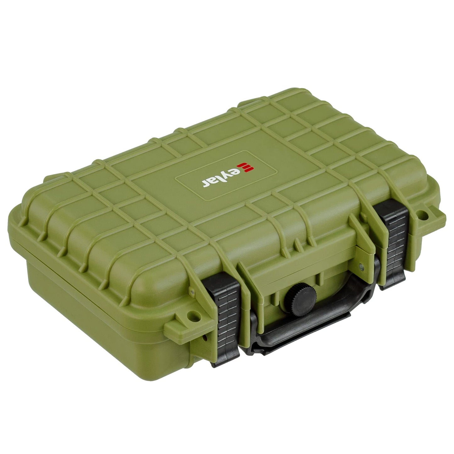 Eylar Protective Gear and Camera Hard Case Waterproof Dry Box with Foam 11.6 Inch 8.3 Inch 3.8 Inch (OD Green)