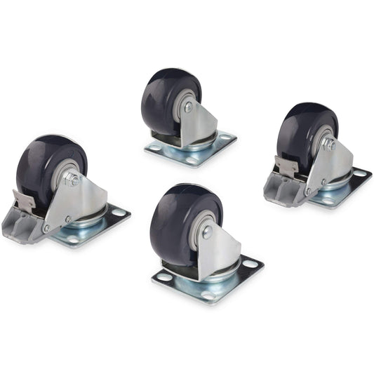 StarTech 4-Piece Caster Kit for Open Frame Rack, 440lb, TAA (4POSTCASTER)