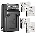 Kastar 4-Pack Battery and AC Wall Charger Replacement for GE GB-60 Battery, GE GE X600 GE General Imaging Power Pro X600 Digital Camera SOSUN Sosun