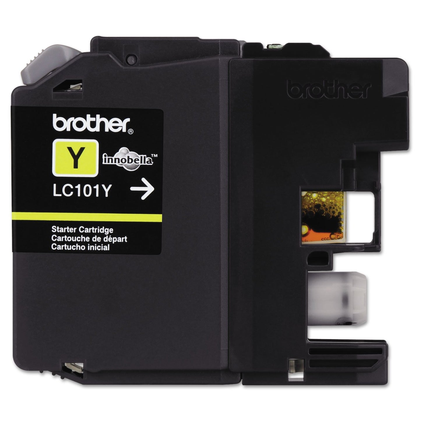 Brother Innobella LC101Y OEM Ink Cartridge, Yellow, in Retail Packaging