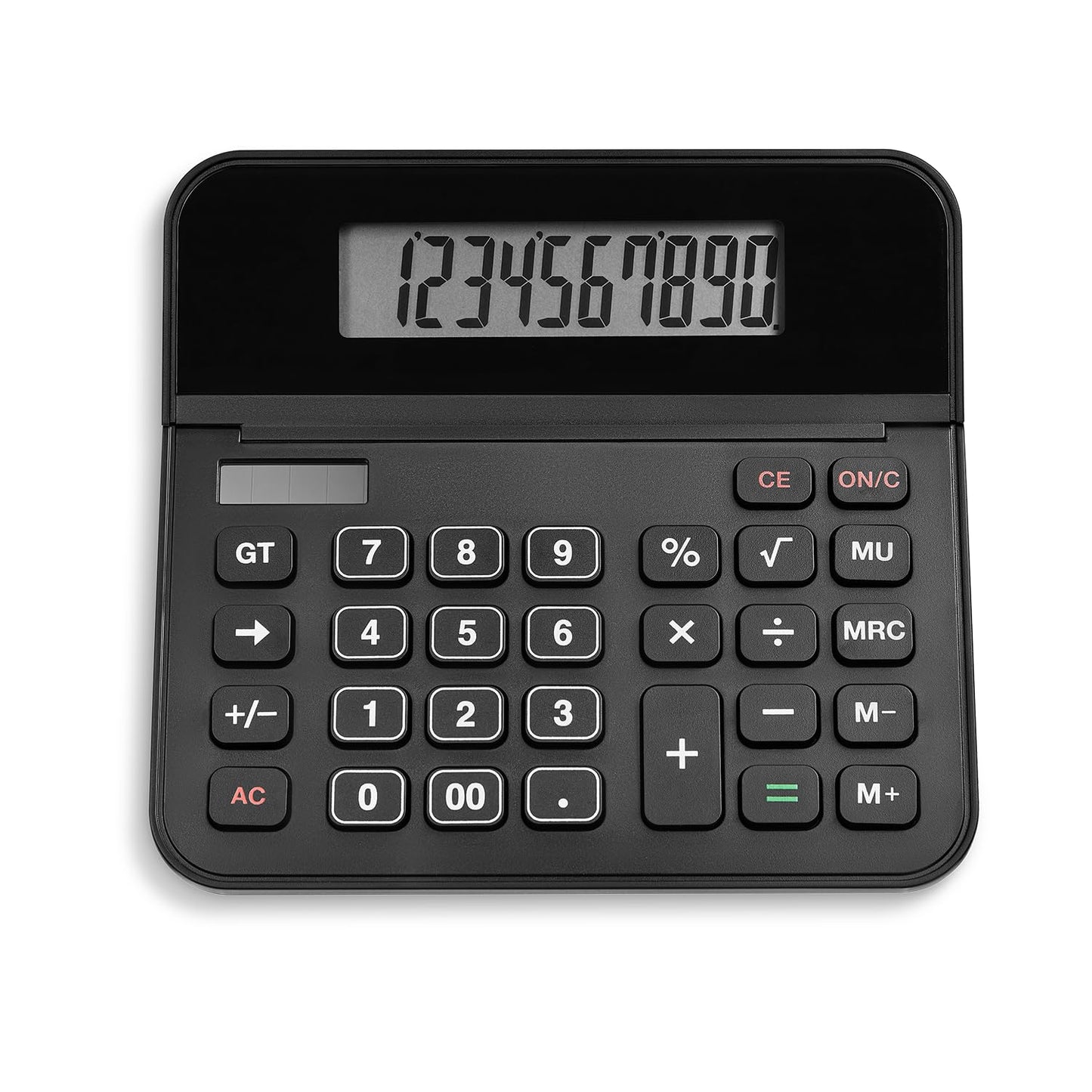 Staples 10-Digit Desktop Calculator, Solar/Battery, Large LCD Display, Basic Financial Functions, Compact Office Desk Calculator
