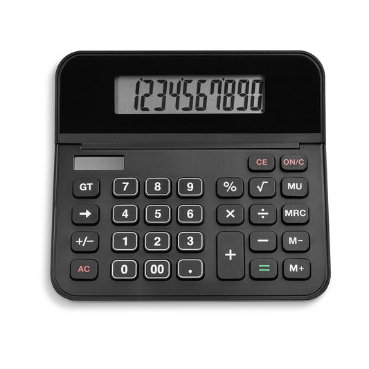 Staples 10-Digit Desktop Calculator, Solar/Battery, Large LCD Display, Basic Financial Functions, Compact Office Desk Calculator