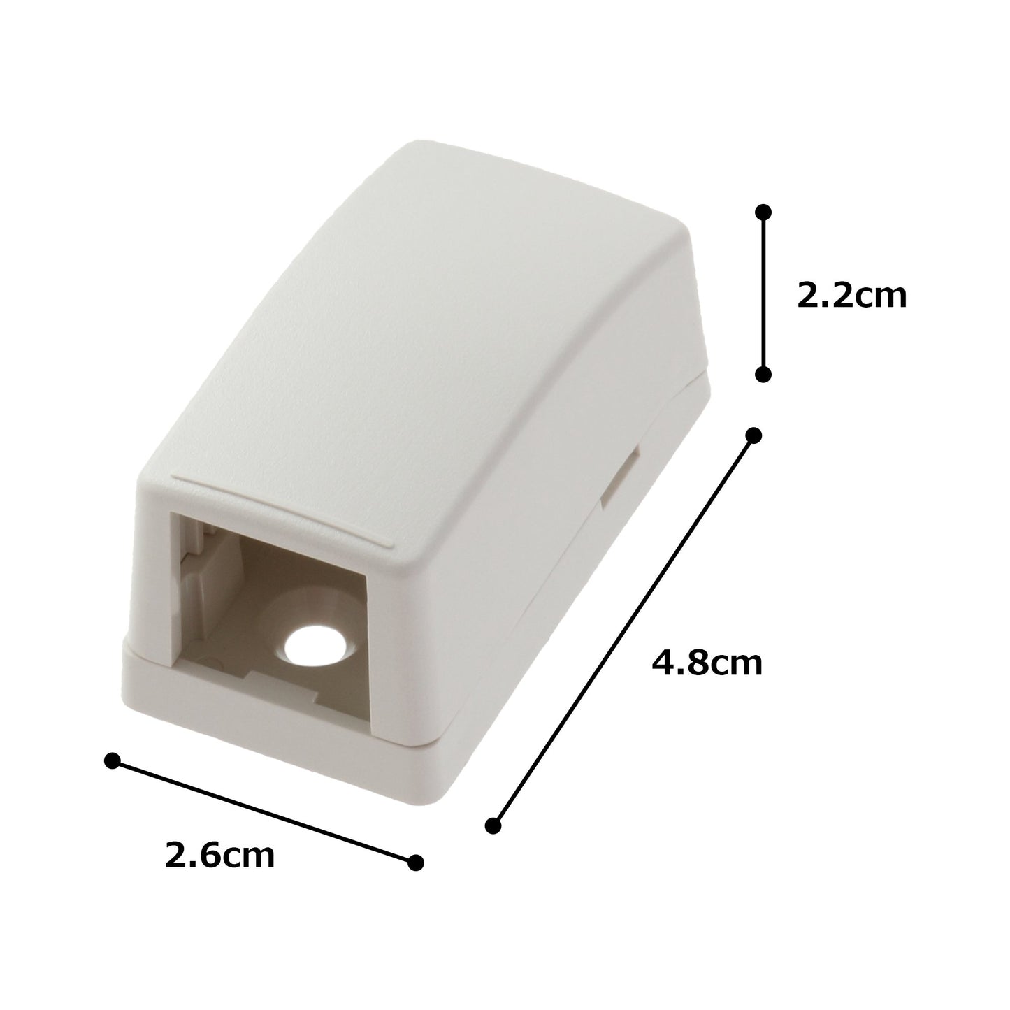 Panduit CBX1IW-A 1-Port Surface Mounting Box for LD3/LDP3/LDS3 Fitting, Off White