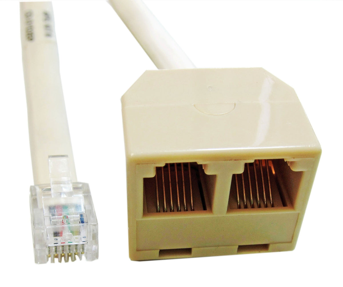 APG Printer Interface Cable | CD-D1D2EP | Dual Drawer Splitter Cable | RJ-12 Male Splitter Cable Cash Drawers with MultiPRO Interface | Compatible