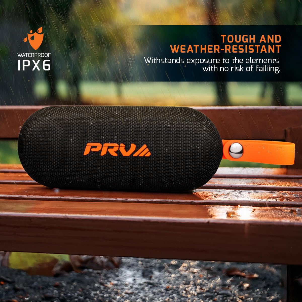 PRV AUDIO Loud Portable Bluetooth Speaker Wireless PS36 Magnet - Magnetic Waterproof Outdoor Speaker with Lights, 36W Super Bass, TWS Pairing, 10-Hour