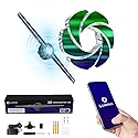 LUMINA 17" 3D Holographic Fan, Hologram Fan with 3D Video Projector Display, IOS/Android Wi-Fi App Control, 1600x384px HD Resolution, Bluetooth Sound