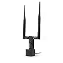 Panda Wireless PAU09 N600 Dual Band (2.4GHz and 5GHz) Wireless N USB Adapter W/Dual 5dBi Antennas - Windows 7/8/10/11, Zorin, Mint, Ubuntu, openSUSE