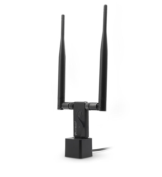 Panda Wireless PAU09 N600 Dual Band (2.4GHz and 5GHz) Wireless N USB Adapter W/Dual 5dBi Antennas - Windows 7/8/10/11, Zorin, Mint, Ubuntu, openSUSE