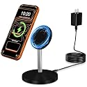 Magnetic Wireless Charging Station,25W Fast Charger 6FT Mag safe Wireless Station Pad,Magnetic Mag-Safe 360° Charger Stand for iPhone 17/17 Pro/Air/17
