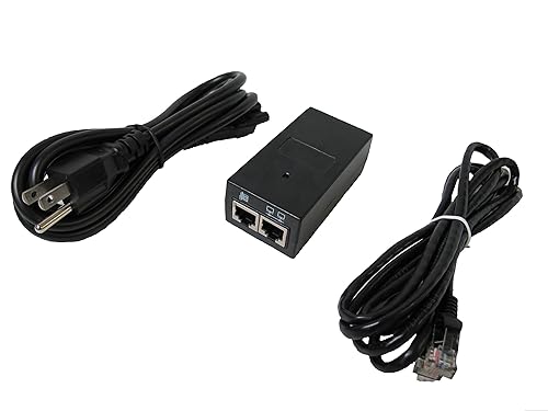Weno Networks 48V Mitel Power Supply for Mitel Mivoice 5200, 5300, 8600 Series IP Phones - Power Over Ethernet Injector 51015131