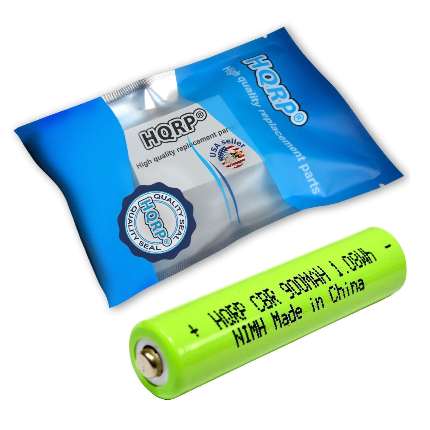 HQRP 2-Pack Battery for Panasonic Cordless Telephone 1.2V Battery HHR-75AAA/B, BK30AAABU, VTech BT205662, Outdoor Solar Garden Lights, TV Remote
