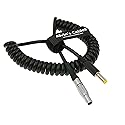 Alvin's Cables 2 Pin Male to DC Coiled Power Cable for Teradek Bond
