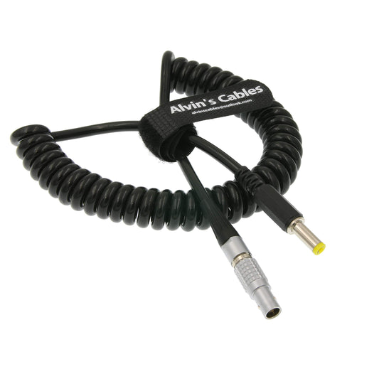 Alvin's Cables 2 Pin Male to DC Coiled Power Cable for Teradek Bond