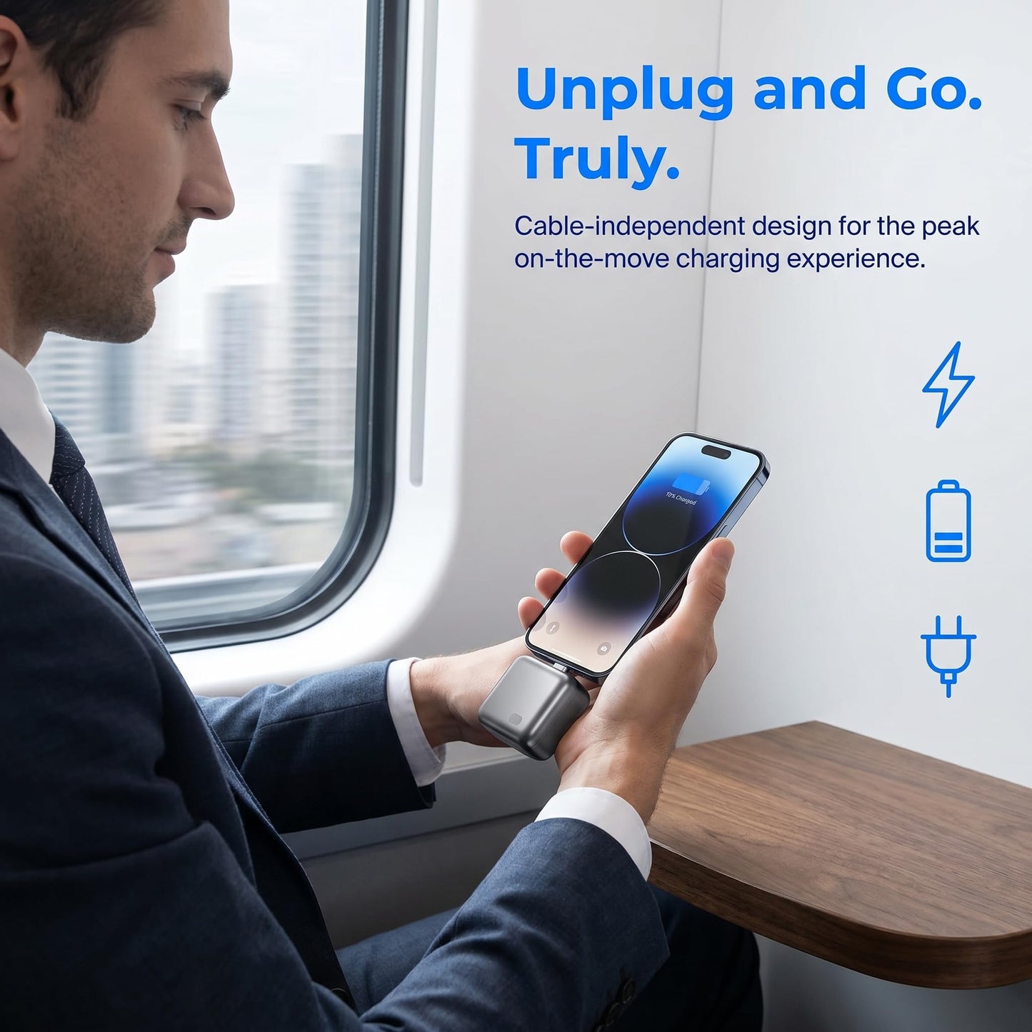 Stop Charge Smart Charger, New Upgrade 140W Auto Cut-Off Charger Protector with AI Full-Charge Smart Auto Stop Charging Adapter Plug and Play for USB