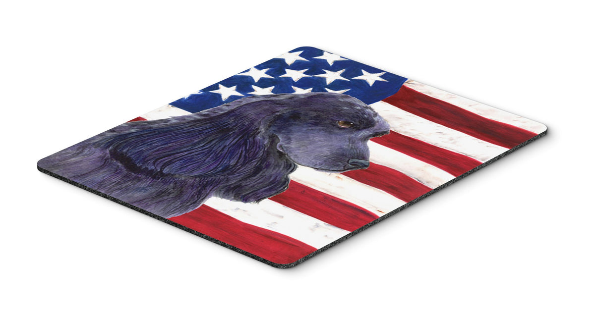 Caroline's Treasures SS4227MP USA American Flag with Cocker Spaniel Mouse Pad, Hot Pad or Trivet for Home Office Gaming Working Computers Laptop Mouse