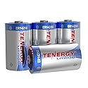 Tenergy 3.6V 1/2 AA Lithium Battery, 1200mAh ER14250 Non-Rechargeable Batteries for Window Sensors, Alarm Systems, Home Security Sensors, Utility…