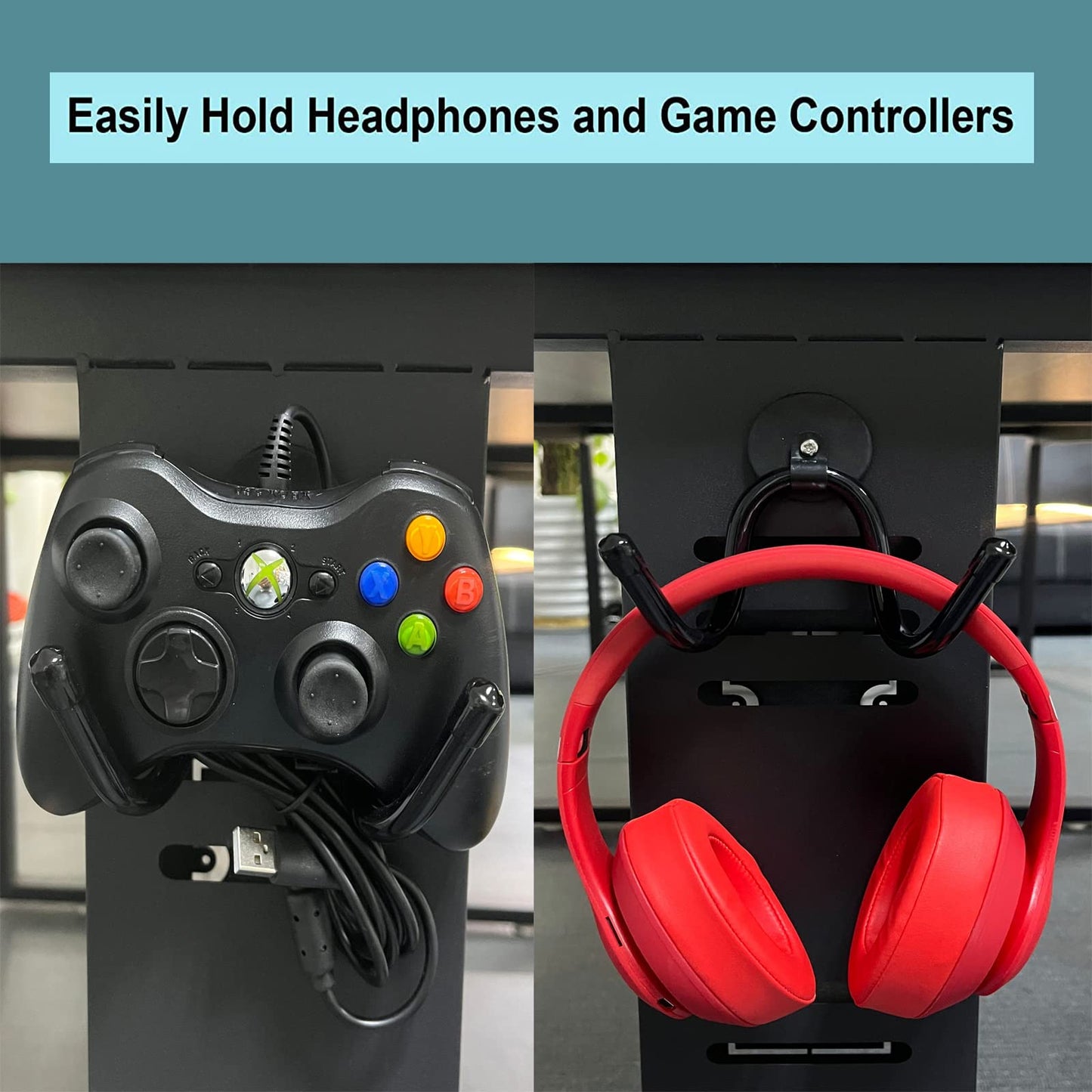 Pmsanzay Magnetic Game Controller Holder, Adjustable Game Controller Rack Storage Mount for Xbox One PS5 Switch Series X Pro Controller