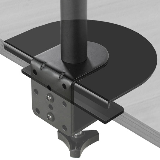 VIVO Steel Reinforcement Bracket Mount Plate for Thin, Glass, and Other Fragile Table Top Surfaces, Compatible with Most Monitor Stand C-Clamp