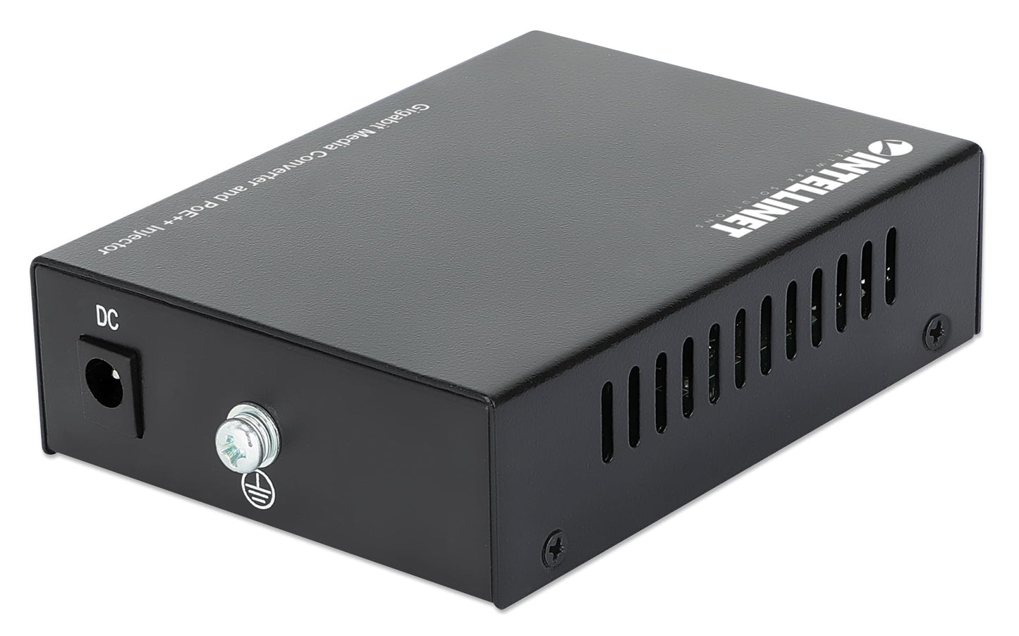 Intellinet Gigabit Media Converter with PoE++ Injector, 90W, SFP Slot