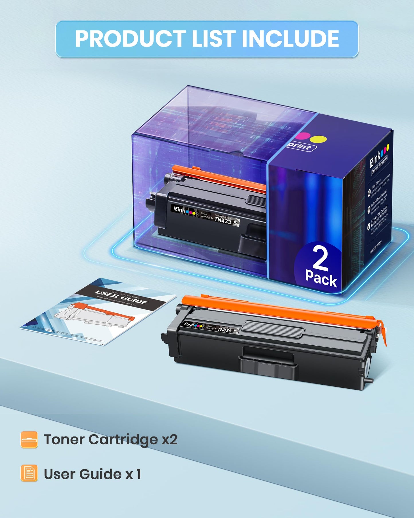 E-Z Ink TN436 Toner Cartridge Compatible for Brother TN436 TN-436 Toner
