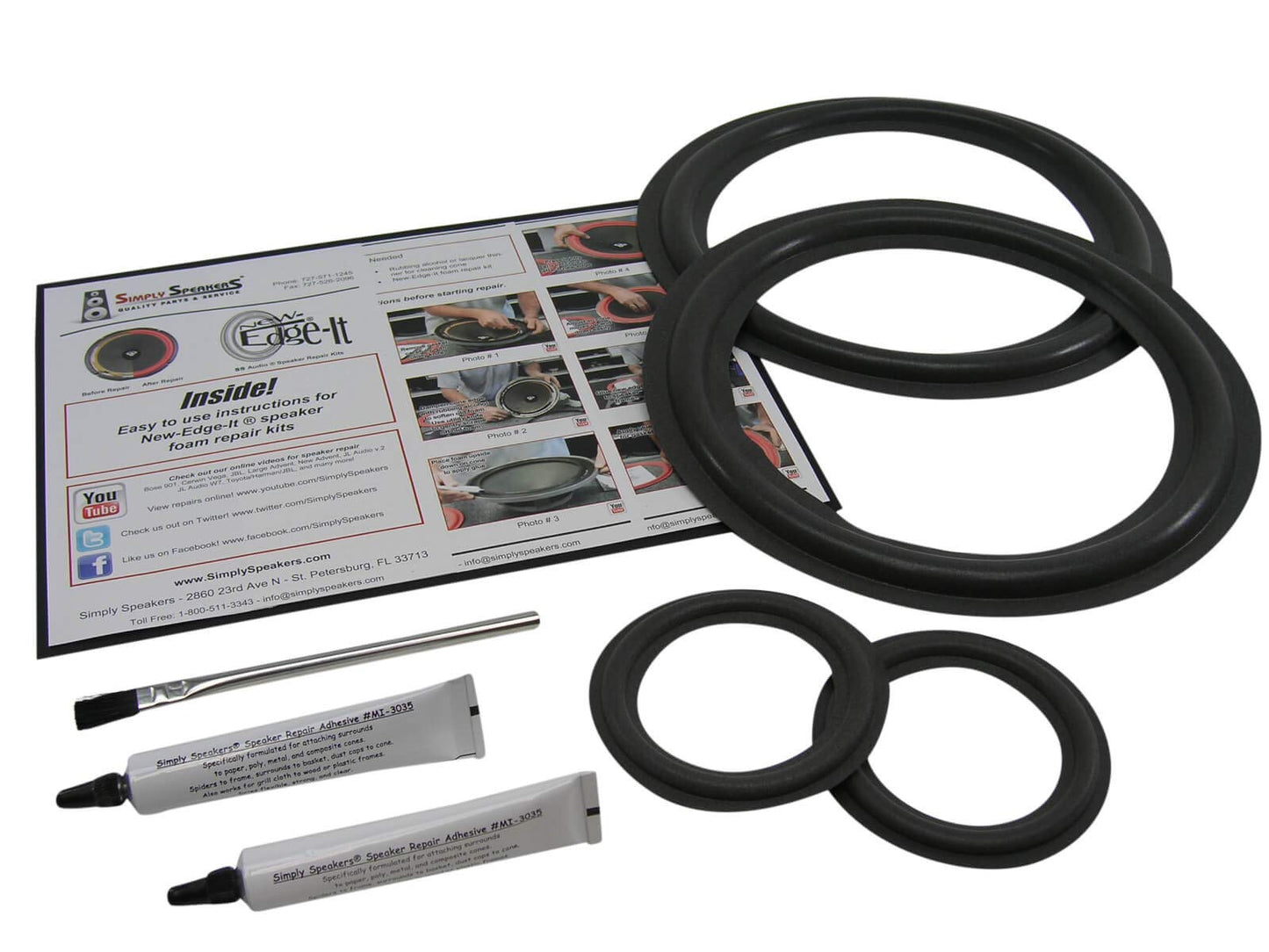 Infinity SM-112, SM-115 Complete System Speaker Repair Kit FSK-INFSM112C