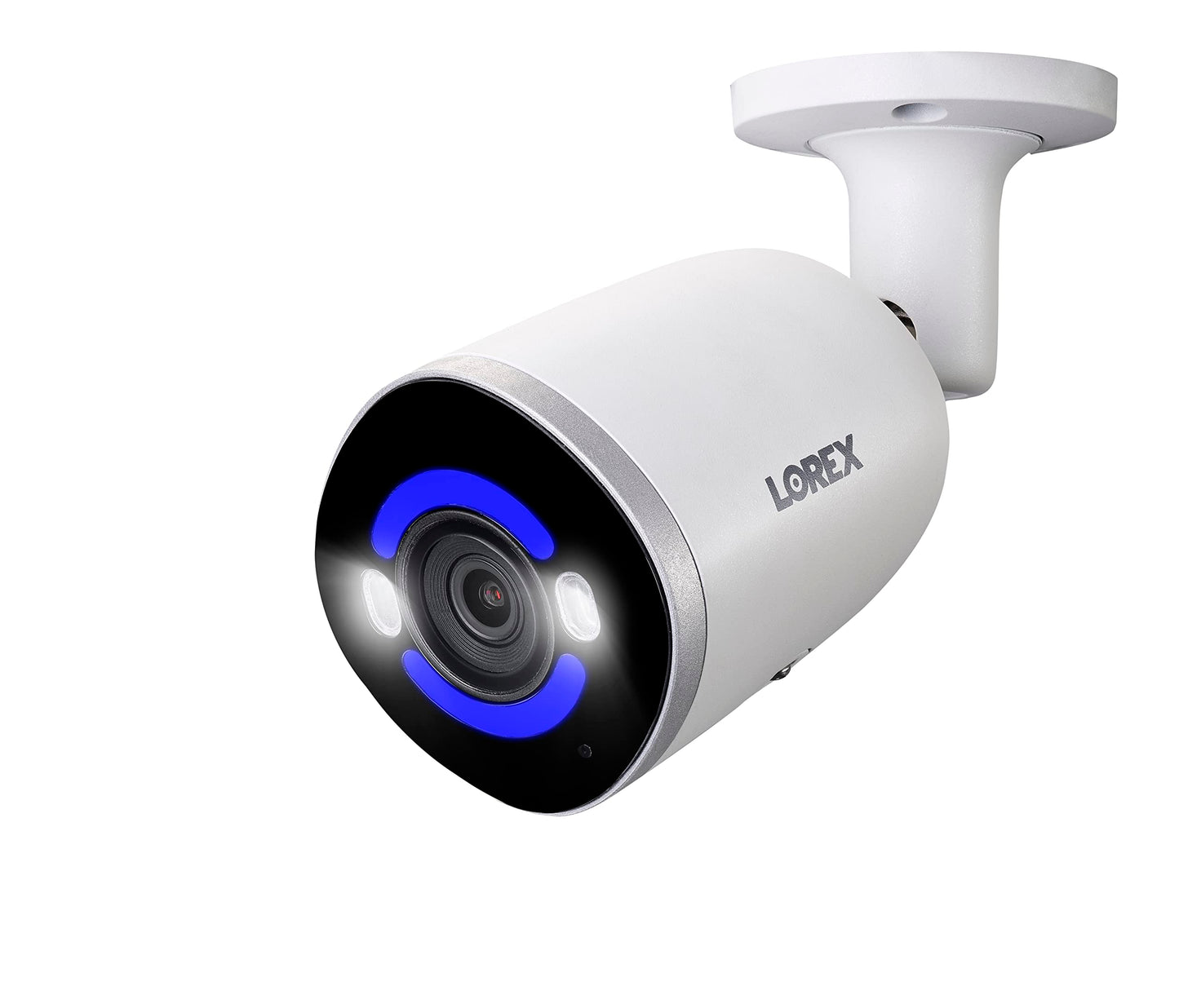 Lorex 4K Smart Security Lighting Deterrence Bullet AI PoE IP Wired Camera with Smart Motion Detection Plus and IP67 Weatherproof Rating