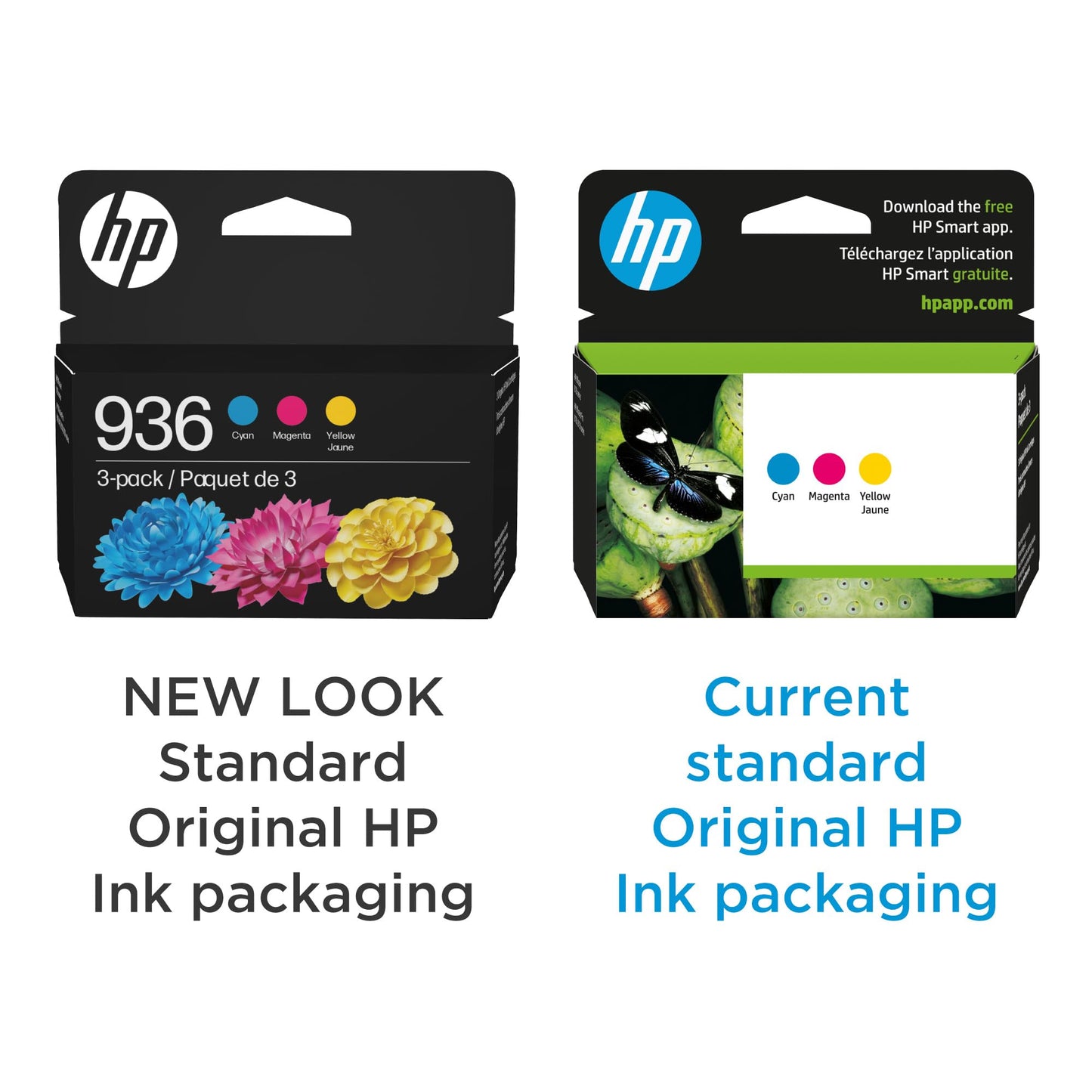 HP 936 Cyan, Magenta, Yellow Ink Cartridges (3-Pack) | Works with OfficeJet 9120, Pro 9110, 9120, 9130, Wide Format 9730 | Eligible for Instant Ink |