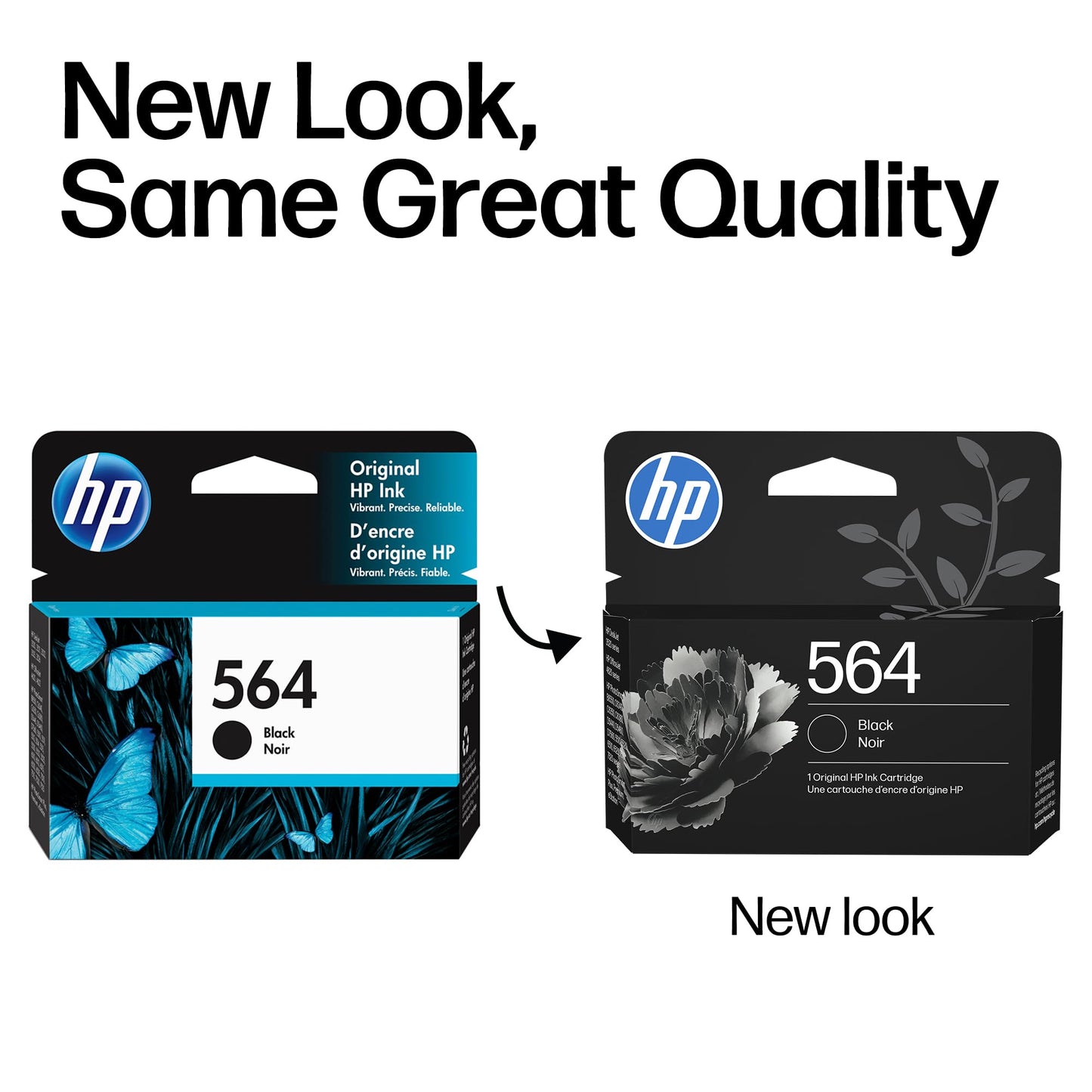 HP 564 Black Ink Cartridge | Works with DeskJet 3500; OfficeJet 4620; PhotoSmart B8550, C6300, D5400, D7560, 5510, 5520, 6510, 6520, 7510, 7520, Plus