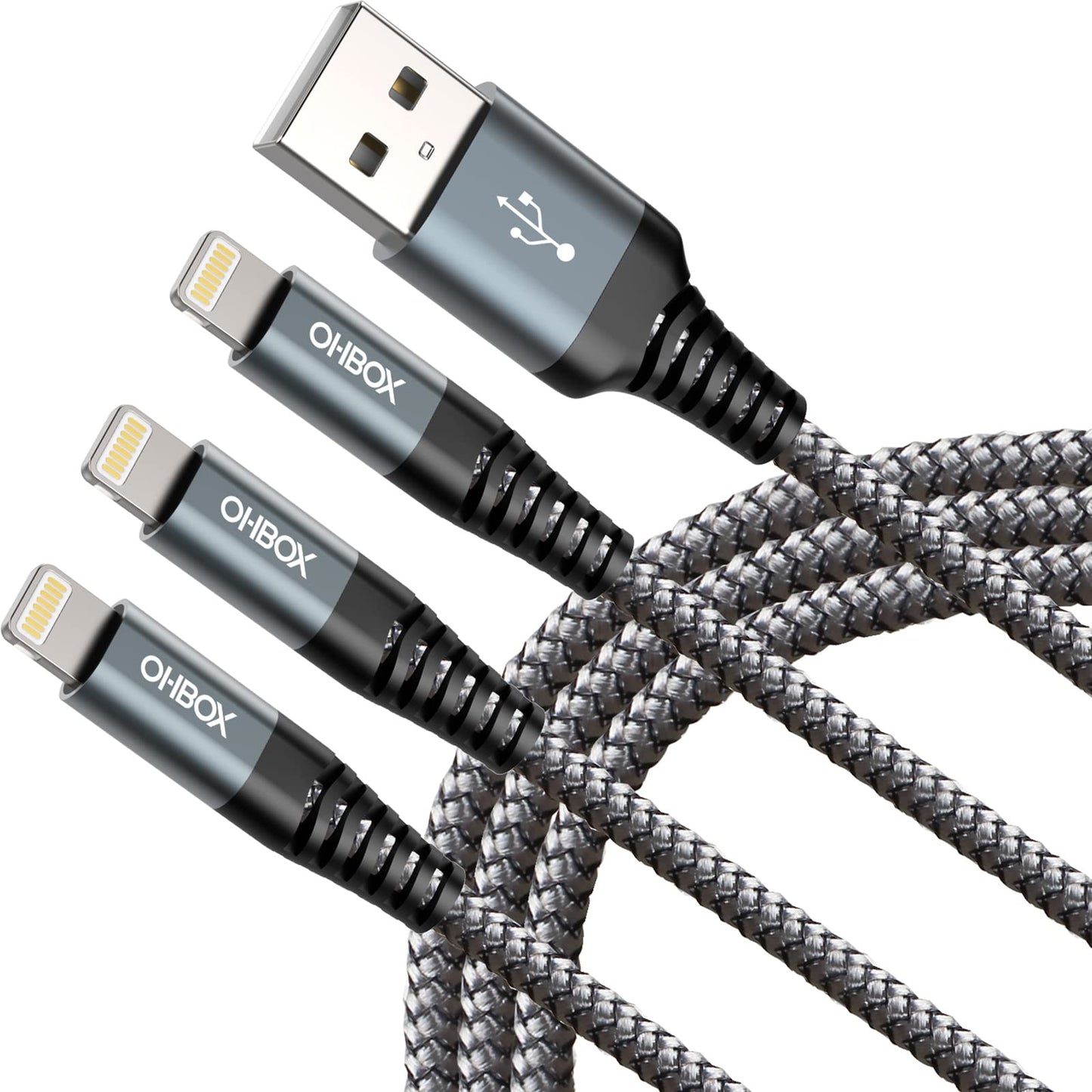 iPhone Charging Cable 6FT, 3Pack [Apple MFi Certified] USB to Lightning Cables Fast Charging, iPhone Charger Cord iPhone USB Cable Compatible…