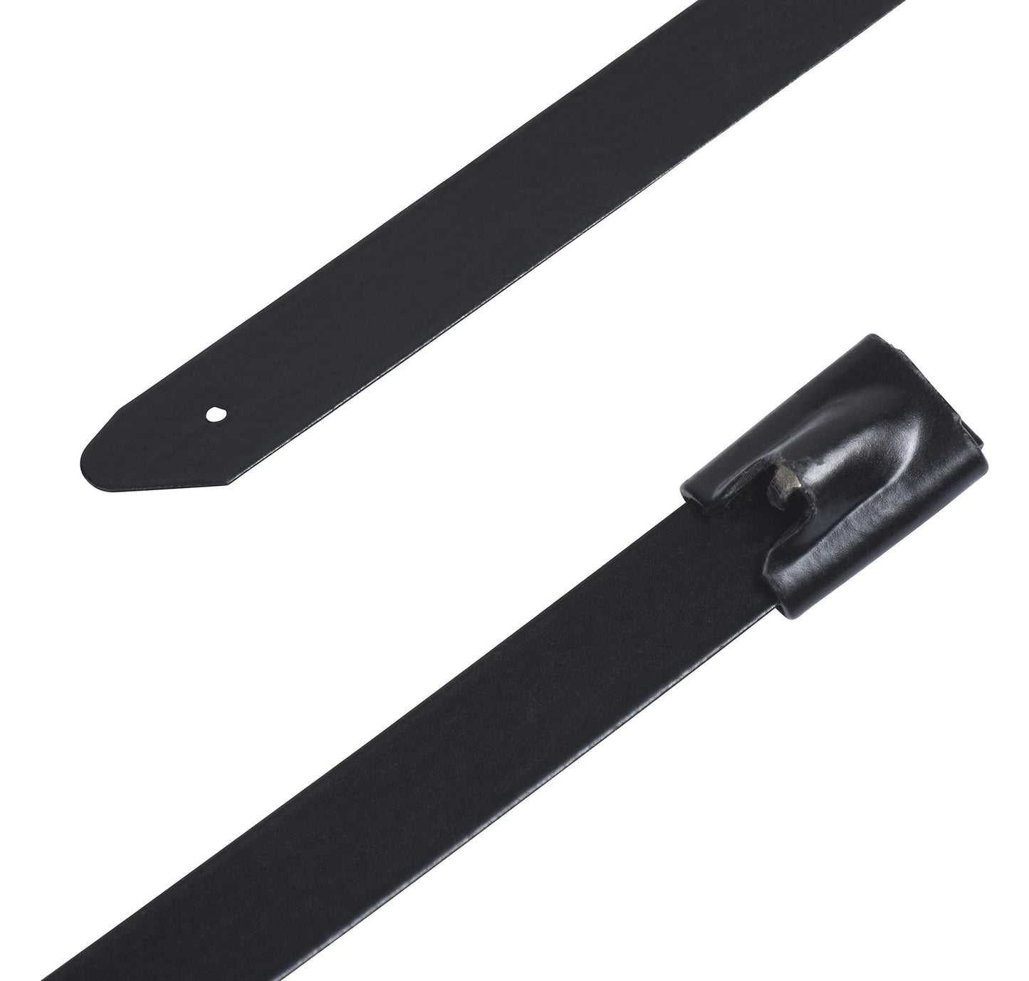 Supreme Cable Ties 8 Supreme Black Polyester Coated 316 Stainless Steel Cable Zip Ties, 300 lb, (100 Piece)
