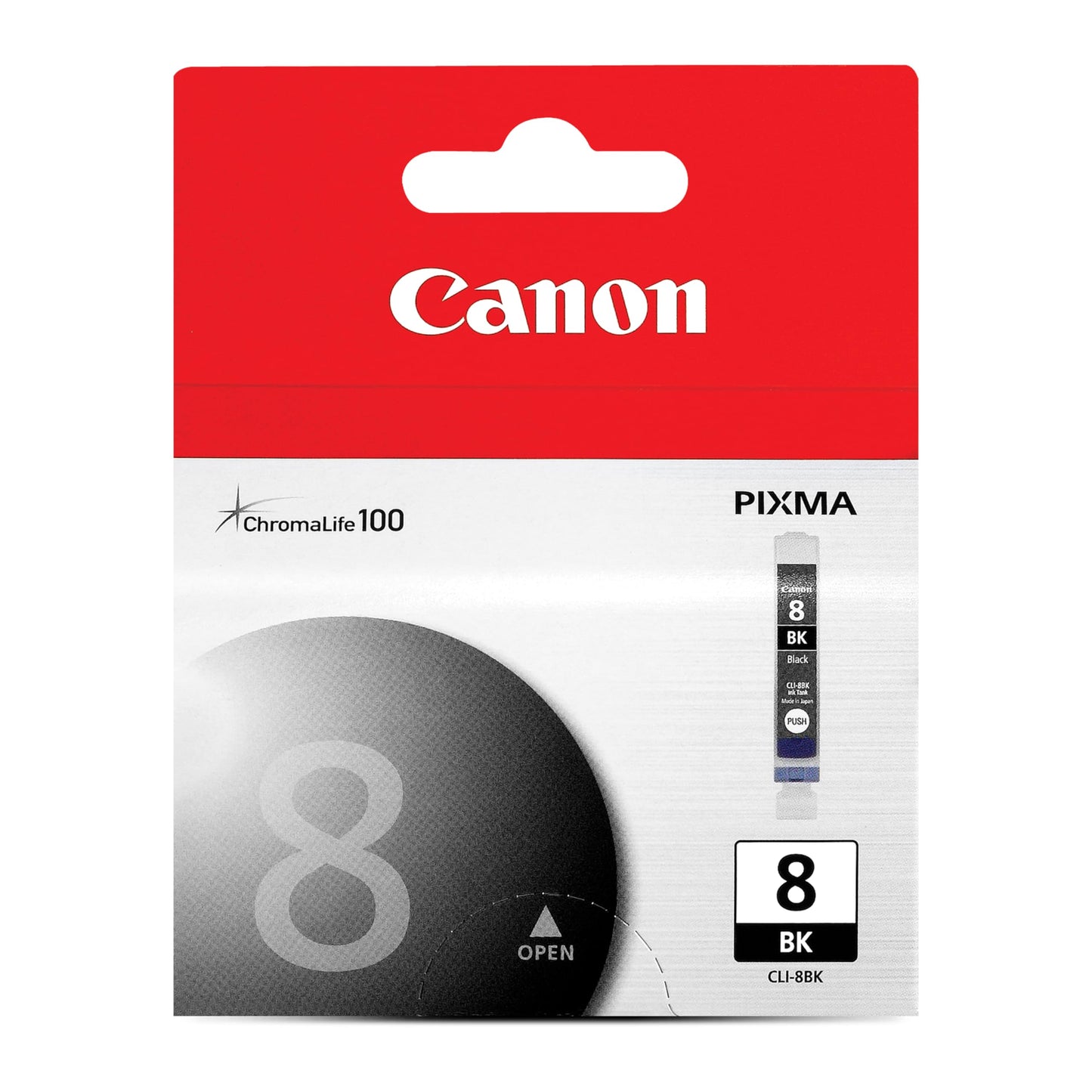 Canon CLI-8 Genuine Black Ink Tank, Compatible with iP5200R, iP5200, iP4200, iP4500, iP4300, MP970, MP960, MP950, MR800R, MP830, MP810, MP800, MP500