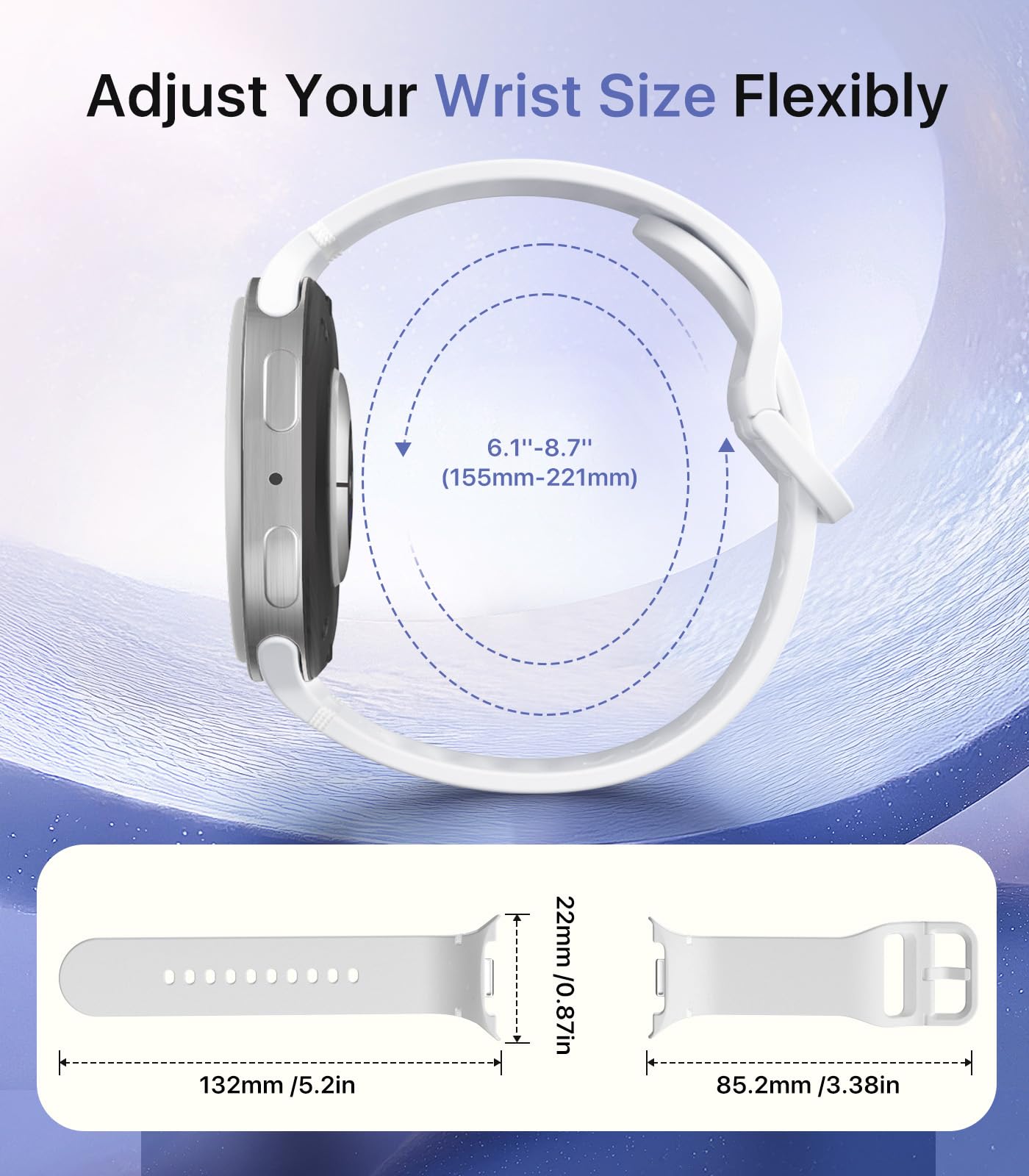 TiMOVO Band Compatible with Samsung Galaxy Watch 9 8 40mm 44mm/Classic 46mm
