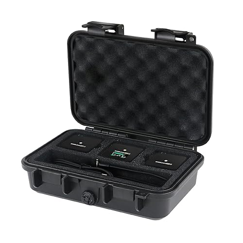 Liyirui Microphone Case, Wireless Lavalier Microphone Storage Case with Foam,Portable Case for Wireless GO II Dual Channel Compact Digital Wireless