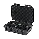 Liyirui Microphone Case, Wireless Lavalier Microphone Storage Case with Foam,Portable Case for Wireless GO II Dual Channel Compact Digital Wireless