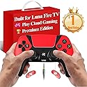 Replacement for Luna Controller Fire Stick TV PC Tablet,Wireless Game Control with No Drift ALPS Joysticks,2 Back Paddles Turbo, 1200mAh Built in 1200