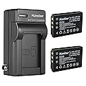 Kastar 2-Pack Battery and AC Wall Charger Replacement for Minolta NP-120 Battery, Minolta MN80NV, MN88NV, MN90NV, MN200NV, MN220NV 1080p Full HD