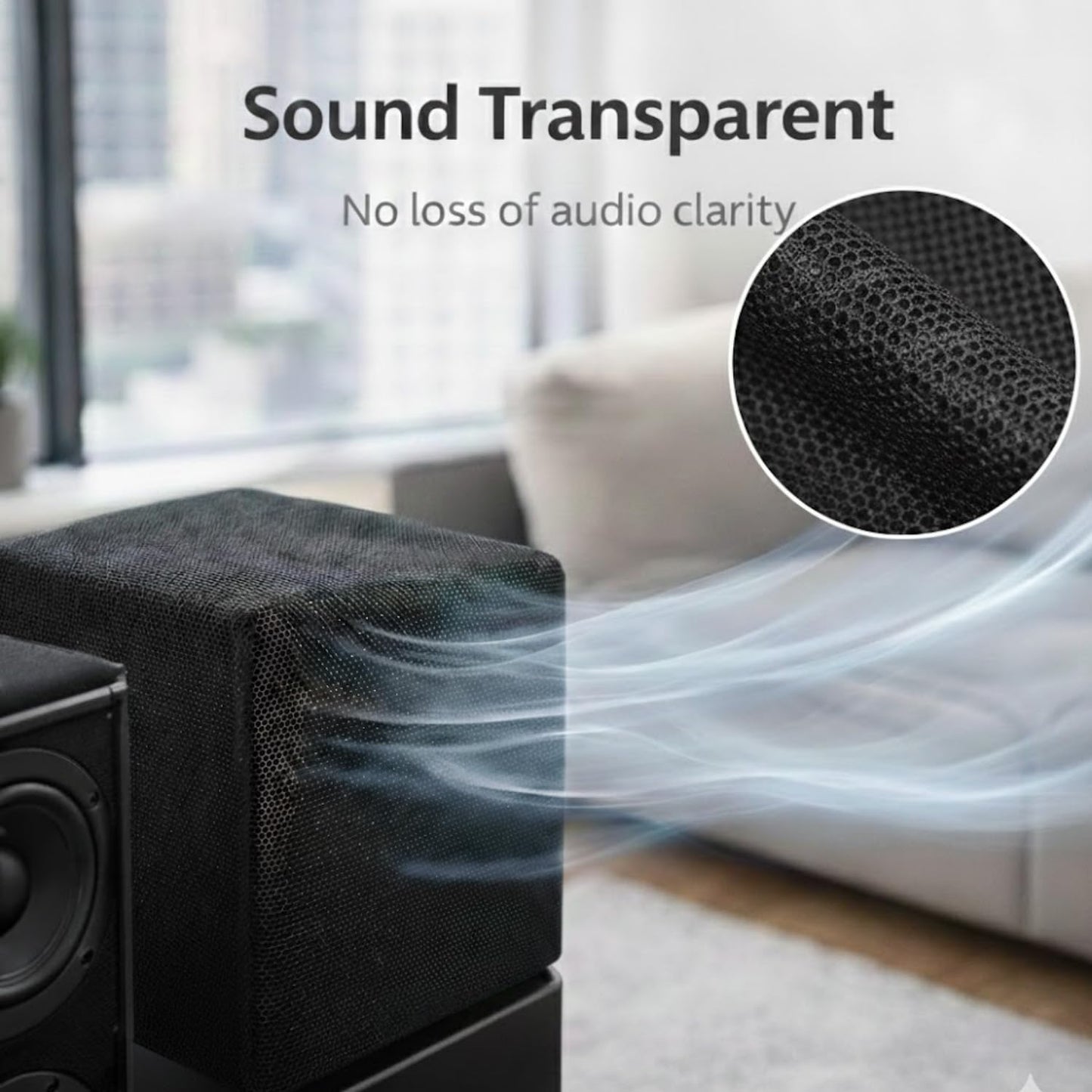 SAVUK Speaker Grill Cloth Fabric 3D Mesh Acoustic Box Cover Breathable Repair Carpet Subwoofer Replacement for Home and Automotive Black (Black, 20" x