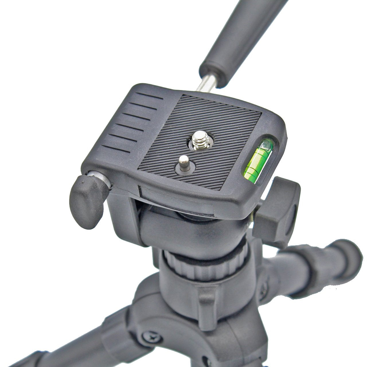 PhotoTrust Portable Tabletop Mini Folding Tripod with Level | Solid Aluminum, Light & Compact Compatible with Canon Nikon Sony Samsung Virtually Any