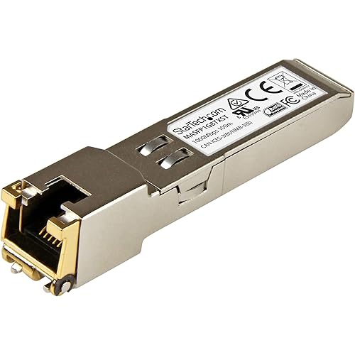 StarTech.com Cisco Meraki MA-SFP-1GB-TX Compatible SFP Module - 1000BASE-T - SFP to RJ45 Cat6/Cat5e - 10/100/1000 Mbps - RJ-45 100m - Cisco Meraki