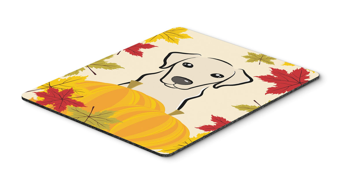 Caroline's Treasures BB2028MP Yellow Labrador Thanksgiving Mouse Pad, Hot Pad or Trivet for Home Office Gaming Working Computers Laptop Mouse