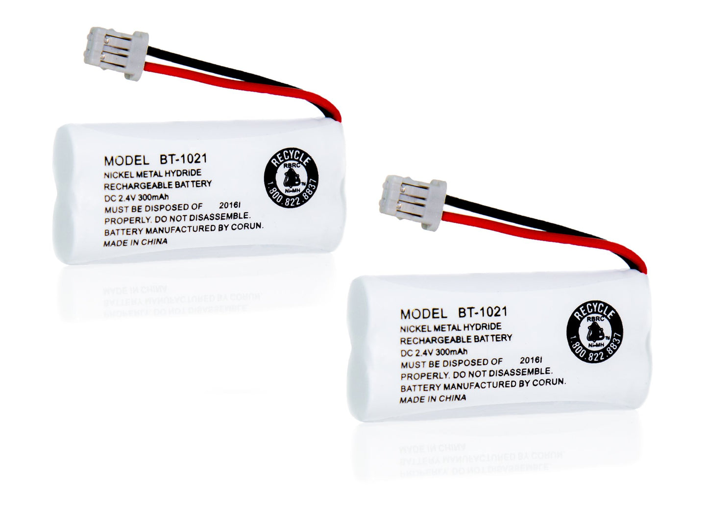 JustGreatDealz Battery BT-1021 BT1021 BBTG0798001 for Uniden Cordless Handset Telephones (2-Pack)