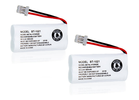 JustGreatDealz Battery BT-1021 BT1021 BBTG0798001 for Uniden Cordless Handset Telephones (2-Pack)