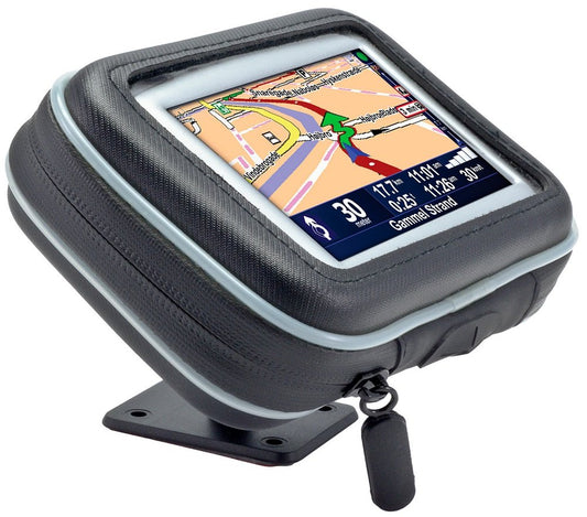 Arkon GPS Adhesive Motorcycle Mount with Water Resistant Holder for 4.3 inch Screen Size GPS