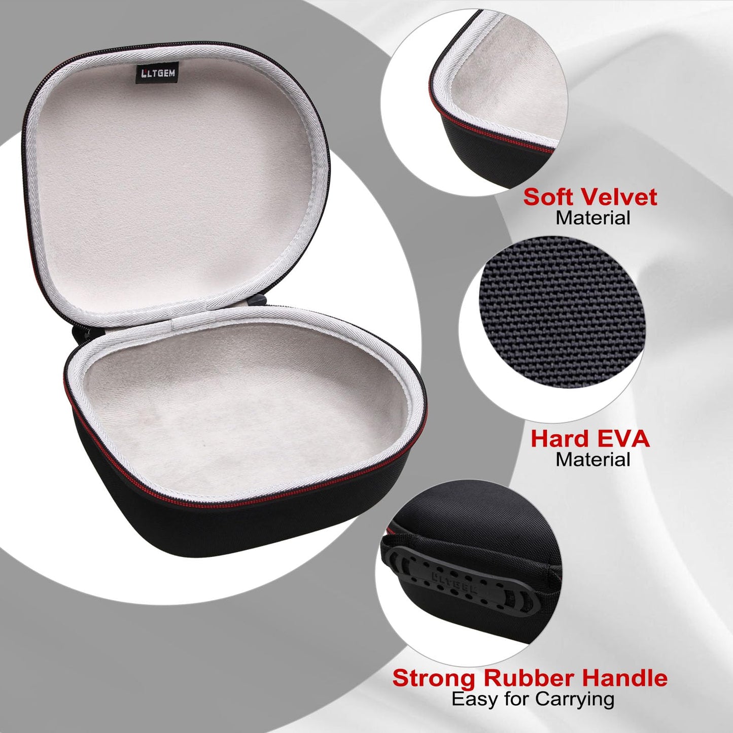 Headphone Headset Case Compatible with Audio-Technica ATH-M20x/JBL/Raycon/Soundcore Anker/Sony/Beats/JLab/TOZO/Logitech/BERIBES/KVIDIO Headphones