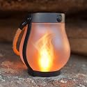 FoxFlame Schoolhouse Solar Lanterns Outdoor Waterproof - Realistic Flickering Flame, 3 Lighting Modes with Rope Handle Design, Waterproof