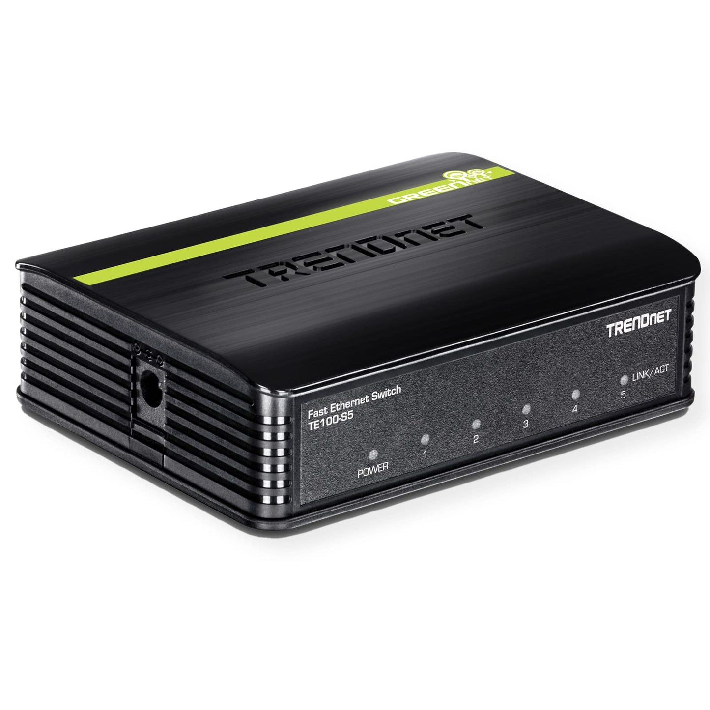 TRENDnet 5-Port Unmanaged 10/100 Mbps GREENnet Ethernet Desktop Plastic Housing Switch, 5 X 10/100 Mbps Ports, 1Gbps Switching Capacity, TE100-S5
