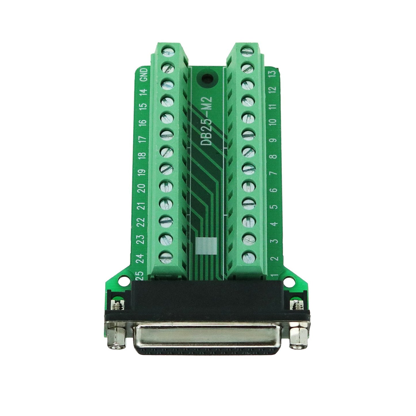 Twinkle Bay DB25 Breakout Female Connector D-sub Breakout 25 Pin Connector with Nut (Pack of 3)