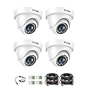 ZOSI 4Pack 2.0MP HD 1080P Security Cameras Kit, 80ft Night Vision, Indoor Outdoor Home CCTV Dome Camera for 1080P/5MP/4K HD-TVI Analog DVR System